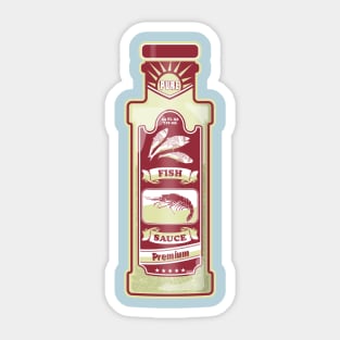 Fish Sauce Illustration Sticker